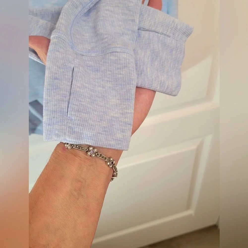 Lululemon Loved and Lifted Long Sleeve•Open Back-Heather Daydream•LIKE NEW•6 - Picture 8 of 15